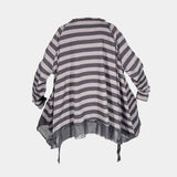 PLU Relaxed Boatneck Top In Stripes