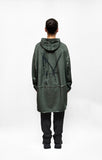 Zilberman - Oversized Printed Hoodie in Khaki