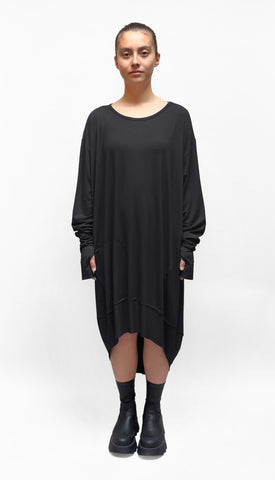 Zilberman - Relaxed Viscose Dress in Black