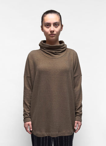 MAMA B - Cozy Onesize Cowl Sweater in Desert Brown