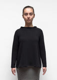 MAMA B Cozy A-line Top in Black