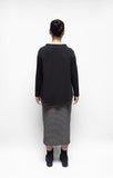 MAMA B Cozy Knit Pencil Skirt in Black