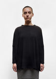 MAMA B - Cozy Mock Neck Onesize Pullover in Black