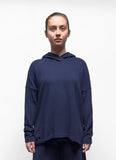 MAMA B Cozy Hooded Pullover in Blue