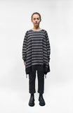 PLU Relaxed Boatneck Top In Stripes