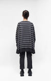 PLU Relaxed Boatneck Top In Stripes