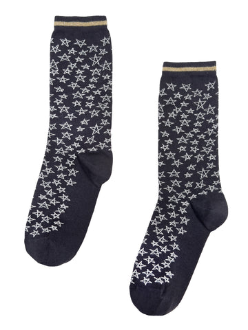 MAMA B - Cotton and Cashmere Crew Socks - Stars