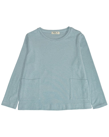 MAMA B Cozy Spring 2 Pocket Top in Anise