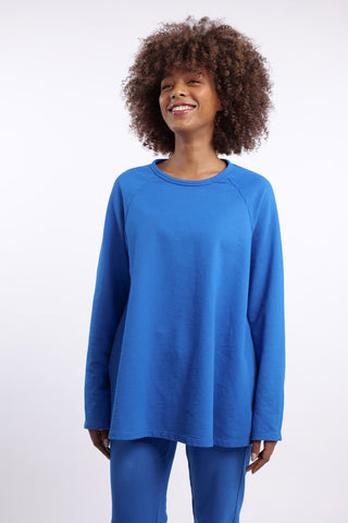 Elemente Clemente A-line Sweatshirt in Cobalt Blue