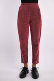 Elemente Clemente Long Slim Corduroy Pant in Scarlet Red