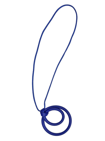 SAMUEL CORAUX Loop Necklace in Blue