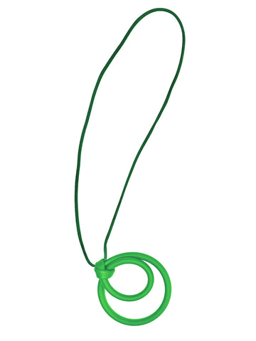 SAMUEL CORAUX Loop Necklace in Green