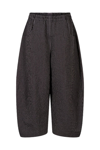 OSKA Striped Crinkled Cotton Pant