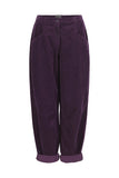 Oska Tapered Cotton Corduroy Pant in Acai