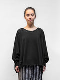 PLU French Terry Oversized Pullover in Black Wash