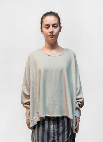 PLU French Terry Oversized Pullover in Stone Wash