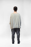 PLU French Terry Oversized Pullover in Stone Wash