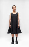 PLU A-Line French Terry Dress in Black