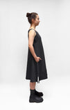 PLU A-Line French Terry Dress in Black