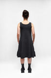 PLU A-Line French Terry Dress in Black