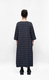 MAMA B - Relaxed Cotton Dress in Blue Check