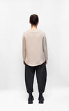 MAMA B Cozy A-line Top in Light Taupe