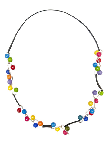 SAMUEL CORAUX Long Bead and Chain Link Necklace - Multicoloured