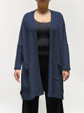 MAMA B - Cozy Knit Onesize Open Cardigan in Blue