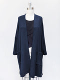 MAMA B - Cozy Knit Onesize Open Cardigan in Blue