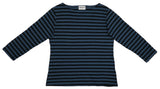 MOTION Boatneck 3/4 Sleeve Striped Tee - Various Colours