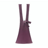 Large Vertically Pleated Bag - Various Colours