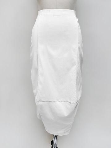 Rundholz Black Label Seamed Technical Skirt in White