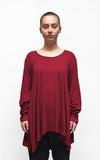 Zilberman - Relaxed Viscose Top in Red