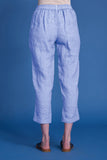 Elemente Clemente Tapered Linen Pants in Dark Blue