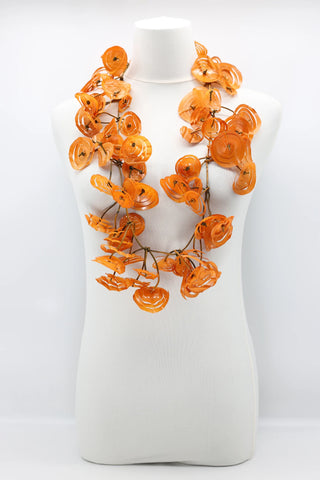 Jianhui - Orange Spiral Necklace