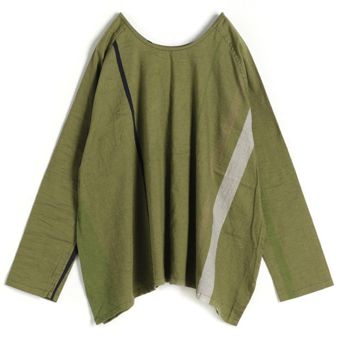 TAMAKI NIIME raglan sleeved top in Leaf Green