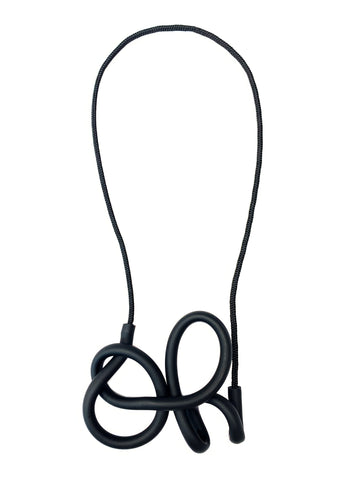 SAMUEL CORAUX "Oh" Necklace in Black